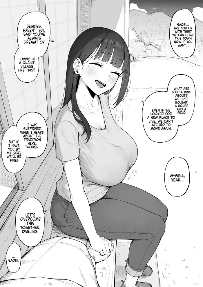 [Almondman] Yobai Fuushuu no aru mura ni Ijuushite shimatta Fuufu | A Couple who moved to a Village with a tradition of Sneaking into a Woman's Bed [English] [Coffedrug] [Decensored] — trending hentai doujinshi