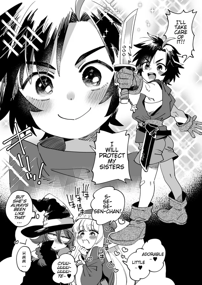 Read Senri-chan playing with the Priest and Wizard (Friendly Female Adventurers) hentai doujinshi online free