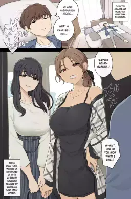 Read [Wakamatsu] Keitai Choushin Onee-san-tachi ni Shinkyo o Yaribeya ni Sareru Hanashi | Tall, Busty Onee-sans Turn My New Place into Their Sex Room [English] hentai doujinshi online free