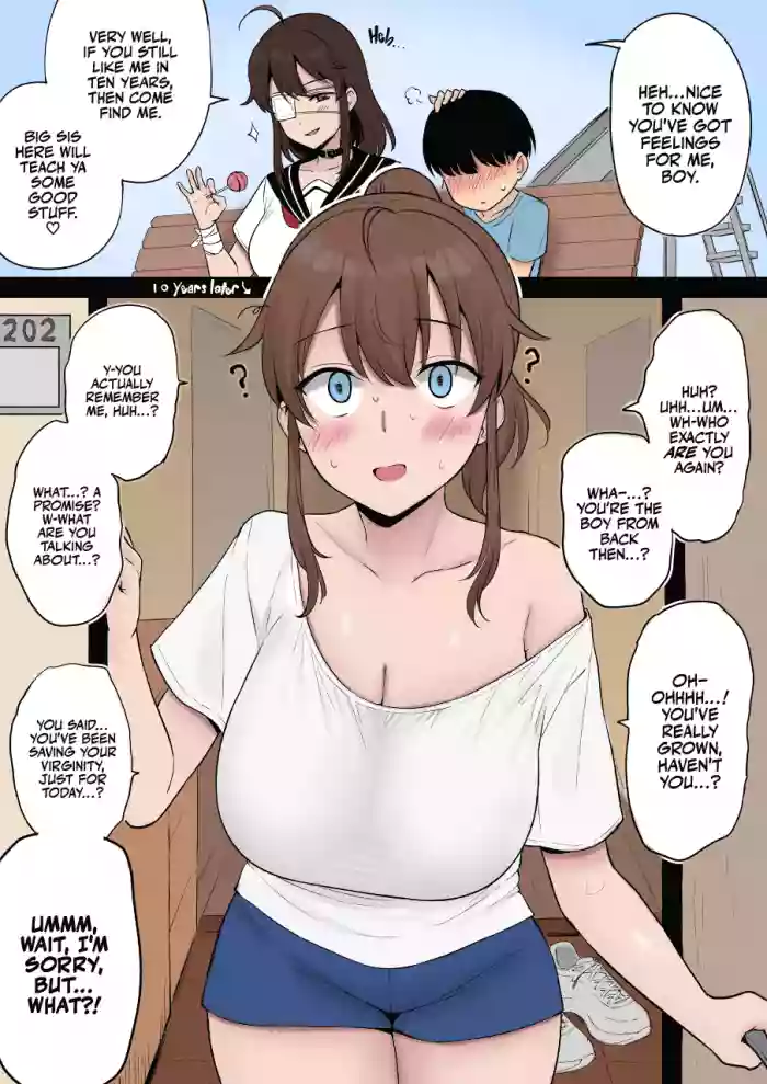 Read [Yue] Mukashi Yoku Asonde kureta Kinjo no Kakkoii Onee-san ni 10-nen Mae no Yakusoku o Hatashite morai ni Iku Yatsu | Fulfilling a 10 Year Old Promise with the Cool Kid in the Neighborhood Who Used to Play with Me at the Park [English] [Colorized] hentai doujinshi online free
